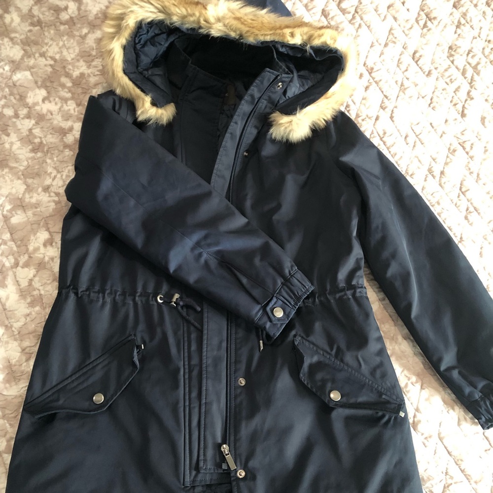 Banana Republic Navy Blue parka jacket